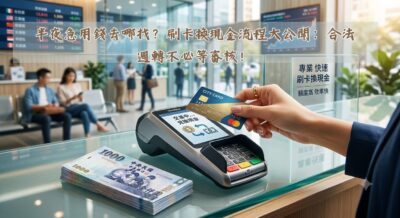半夜急用錢去哪找？刷卡換現金流程大公開：合法週轉不必等審核！
