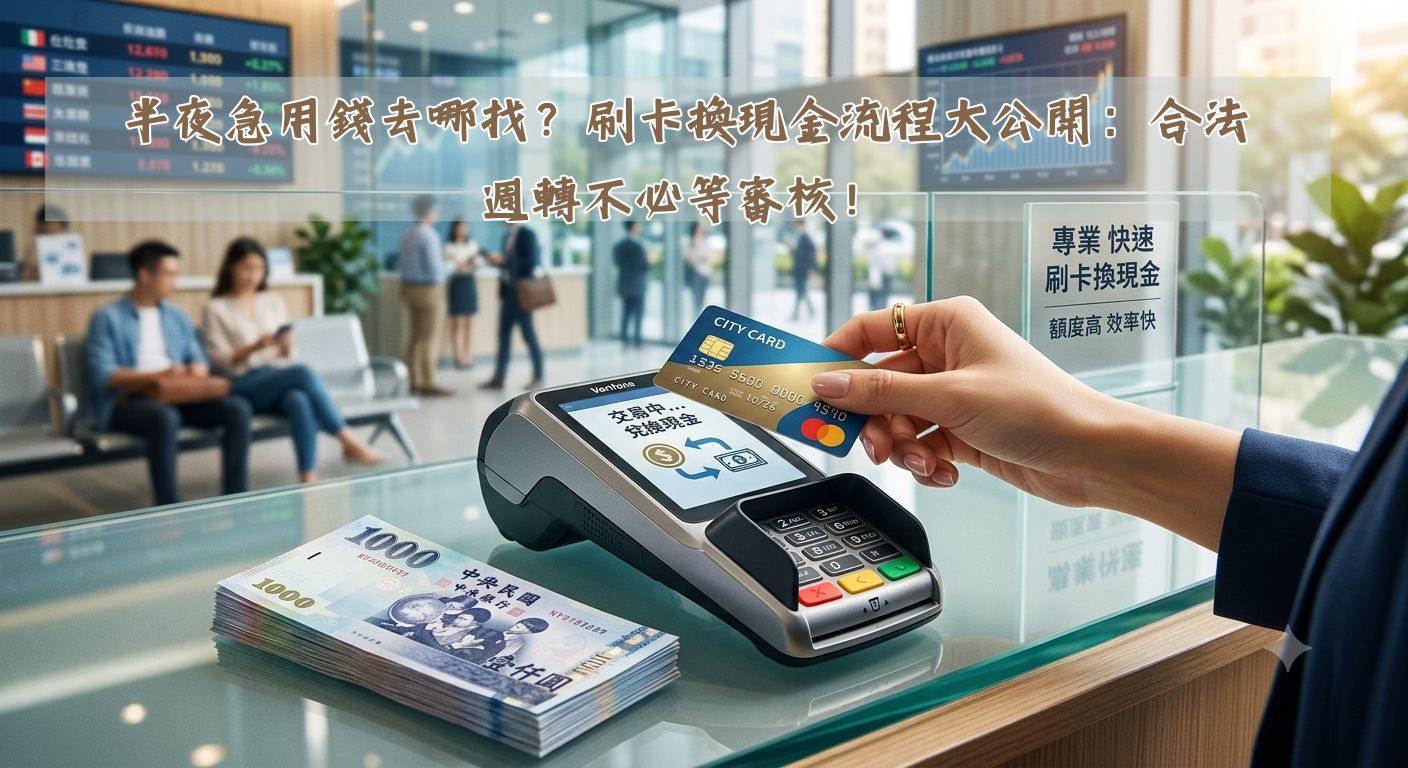 半夜急用錢去哪找？刷卡換現金流程大公開：合法週轉不必等審核！
